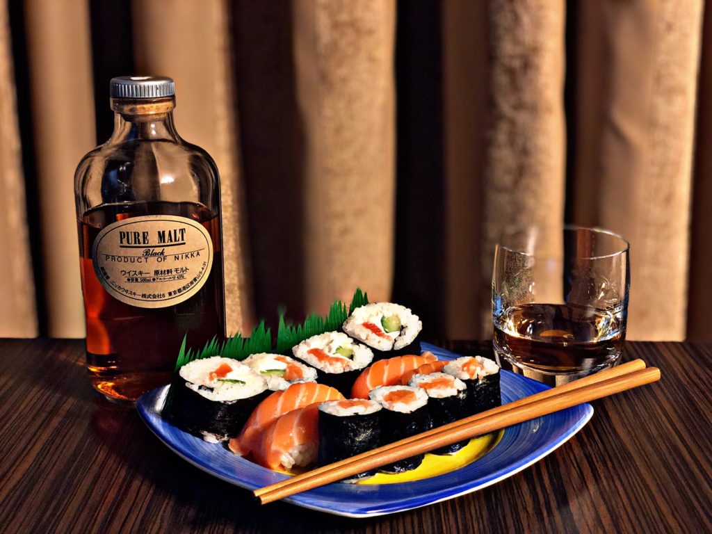 Pairing whisky with food. Sushi !